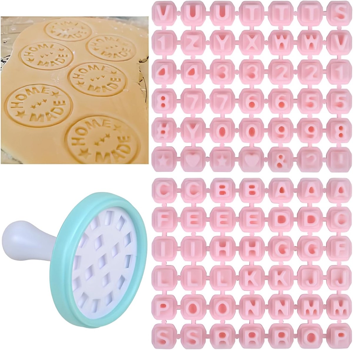 SnelShoppen - Cookie Cutters Set 86 Stuks - Suikerpasta Letters en Cijfers - Plastic Koekjesvormpjes voor Taartdecoratie - Ideaal voor Kinderen en Fee