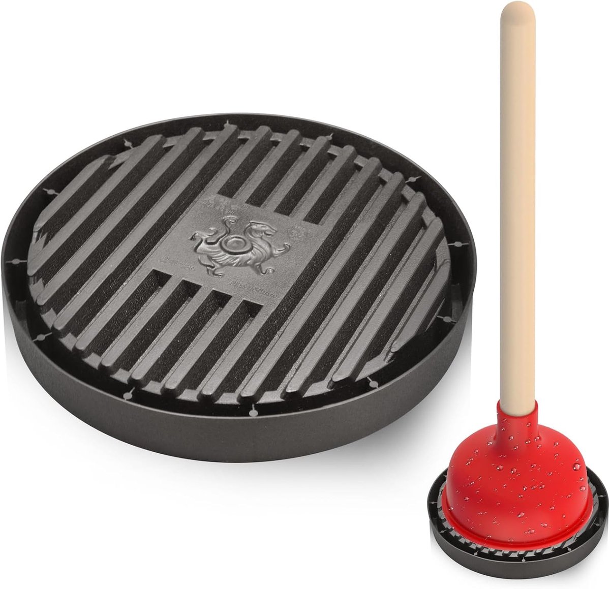 SnelShoppen - Piston Houder voor Toilet, Lucht Droogmat voor Badkamer, Pistonmat 18 cm, Sneldrogende Mat, Ideaal voor Toiletonderhoud