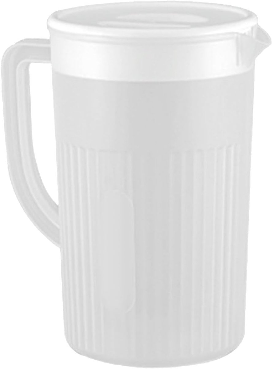 SnelShoppen - Waterkan met Grote Capaciteit, Koudwaterkan met Deksel en Filteropening voor Thee of Koffie, Translucent, Ideaal voor Keuken, Tuin, Fees