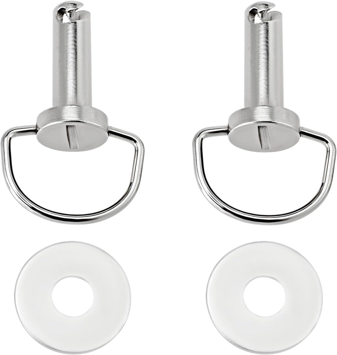 SnelShoppen - 2Pcs Motorfiets Koffer D Ring Snelsluitingschroeven M8x30MM Inclusief 2 Onderdelen en 2 Ringveren Geschikt Voor Touring Modellen 1993-20