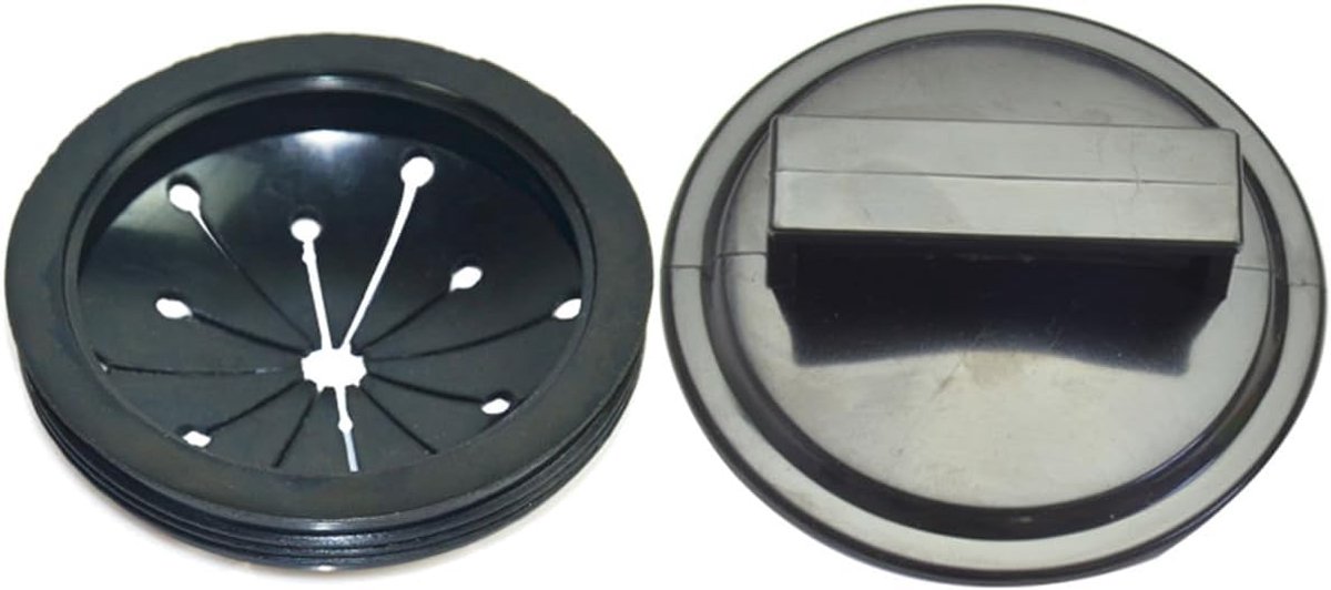 SnelShoppen - Universele Afvalverwijdering Splash Guard Kraag Afvoerstopper, 3-Inch Keuken Afvoerplug en Splash Guard, ABS Kunststof en Zacht Rubber,