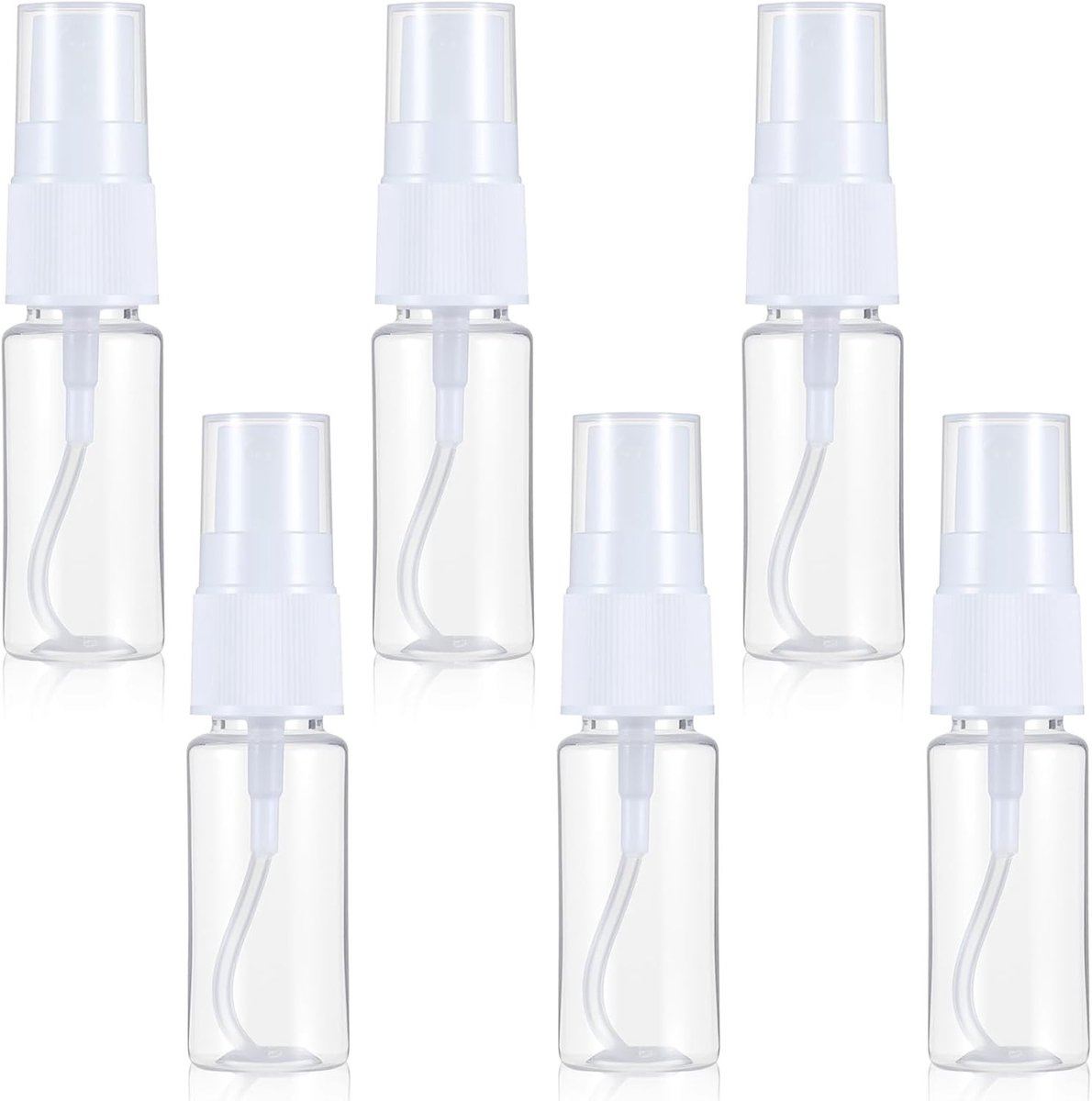 Spuitfles - Transparant - 20 ml - Herbruikbare PET Spuitfles voor Reizen - Voor Parfum en Cosmetica