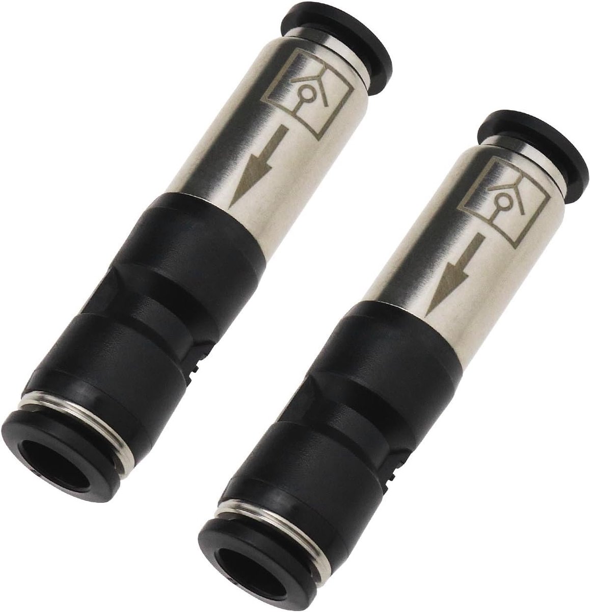 SnelShoppen - 2 Stuks 8mm Snelkoppeling Eenrichtingsklep Pneumatische Controleklep Luchtcompressor Koppelingen Voor Luchtbuizen