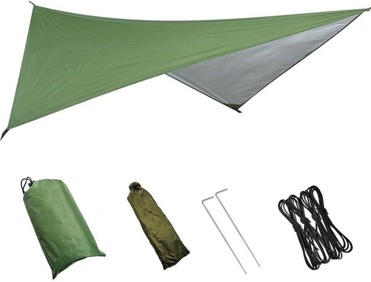 Tentzeil - Grondzeil Luifel - Kamperen Buiten - Waterdicht UV-beschermend - 230 x 140 cm - Groen