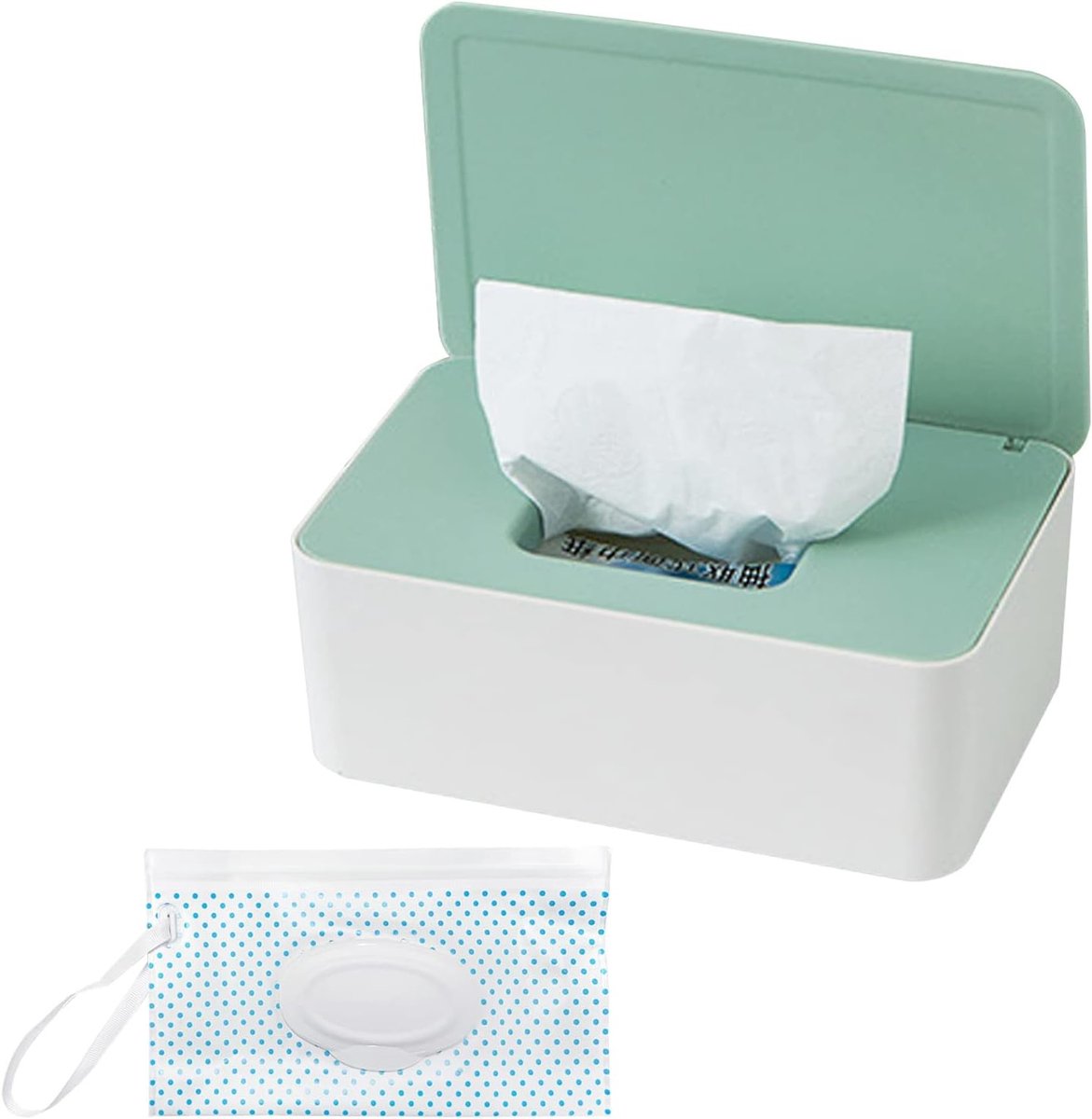 Herbruikbare en navulbare vochtige doekjesdispenser met opbergtas voor onderweg - Ideaal voor babydoekjes en persoonlijke hygiëne