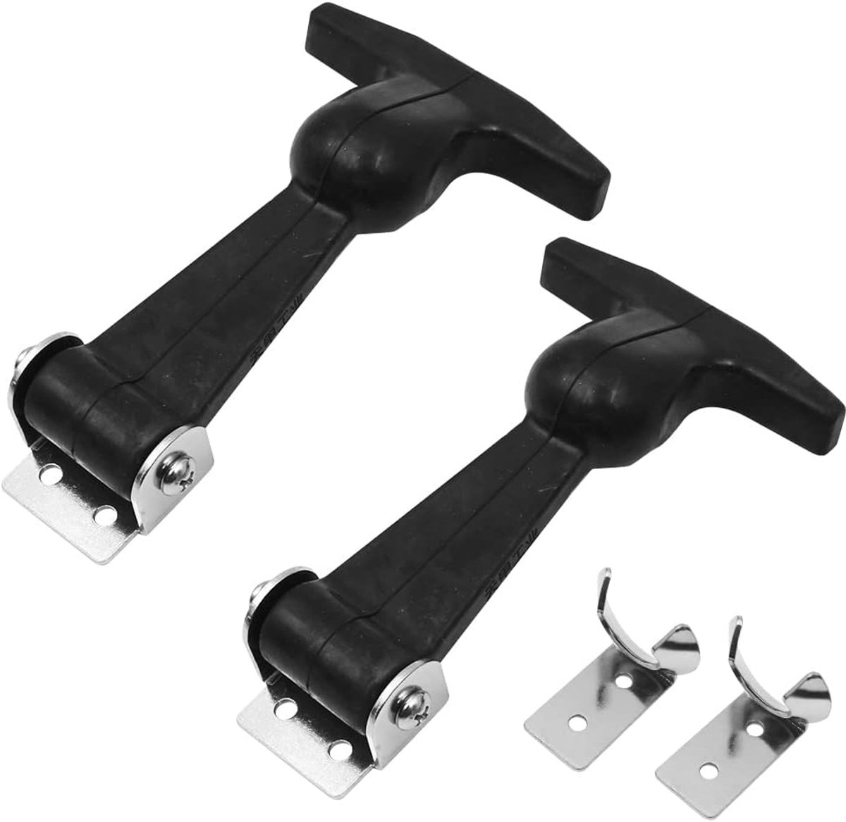 Set van 2 RVS Elastische Rubber Kappen - Flexibele T-handvatten - Duurzaam en Herbruikbaar - ShopVlot