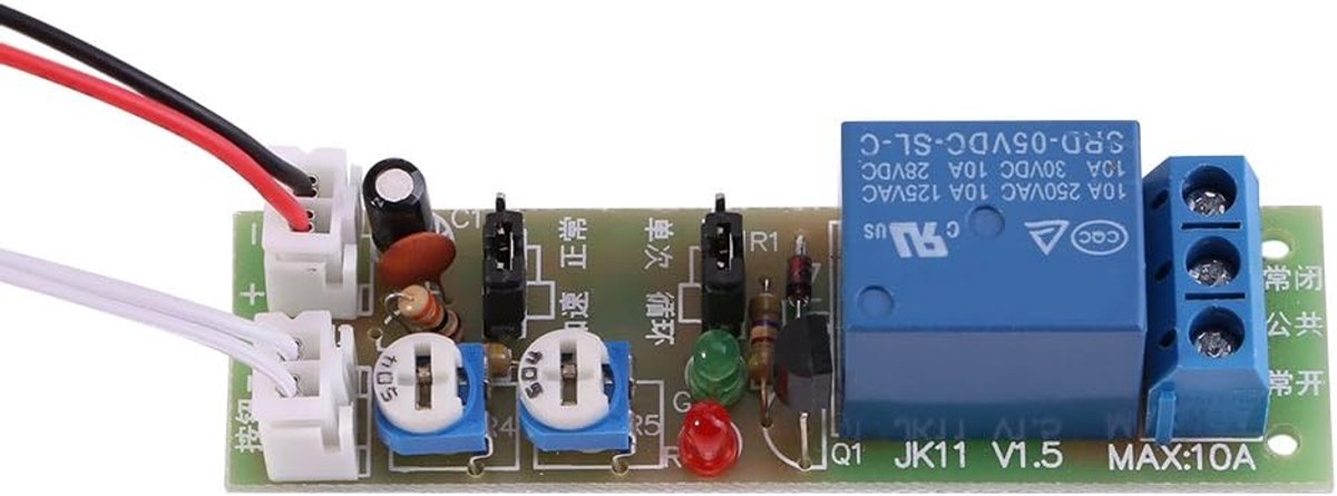 SnelShoppen - DC5V/12V/24V Infinite Cycle Delay Timer Schakelaar Relay Module 0-15min/0-60min Instelbaar voor Tuin, Keuken, Projecten