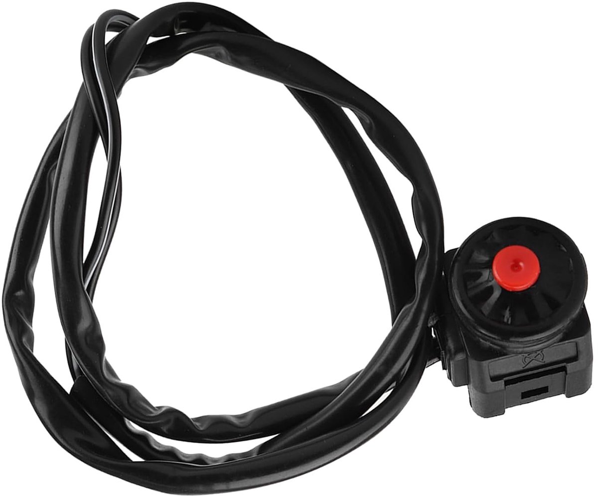 SnelShoppen - Universele 7/8 Inch Kill Switch Handvat 22mm met Toets en Stroomaansluiting voor Motorfiets - Hoogwaardige Handlebar Schakelaar voor Mot