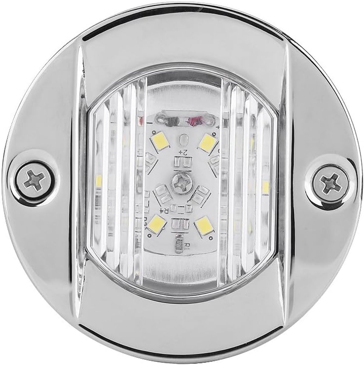 SnelShoppen - LED Zeilboot Achtersteven Wit LED Achtersteven RVS Waterproof 12V 2.2W IP65 Verlichting voor Boot, Tuin, Camping en Veiligheid
