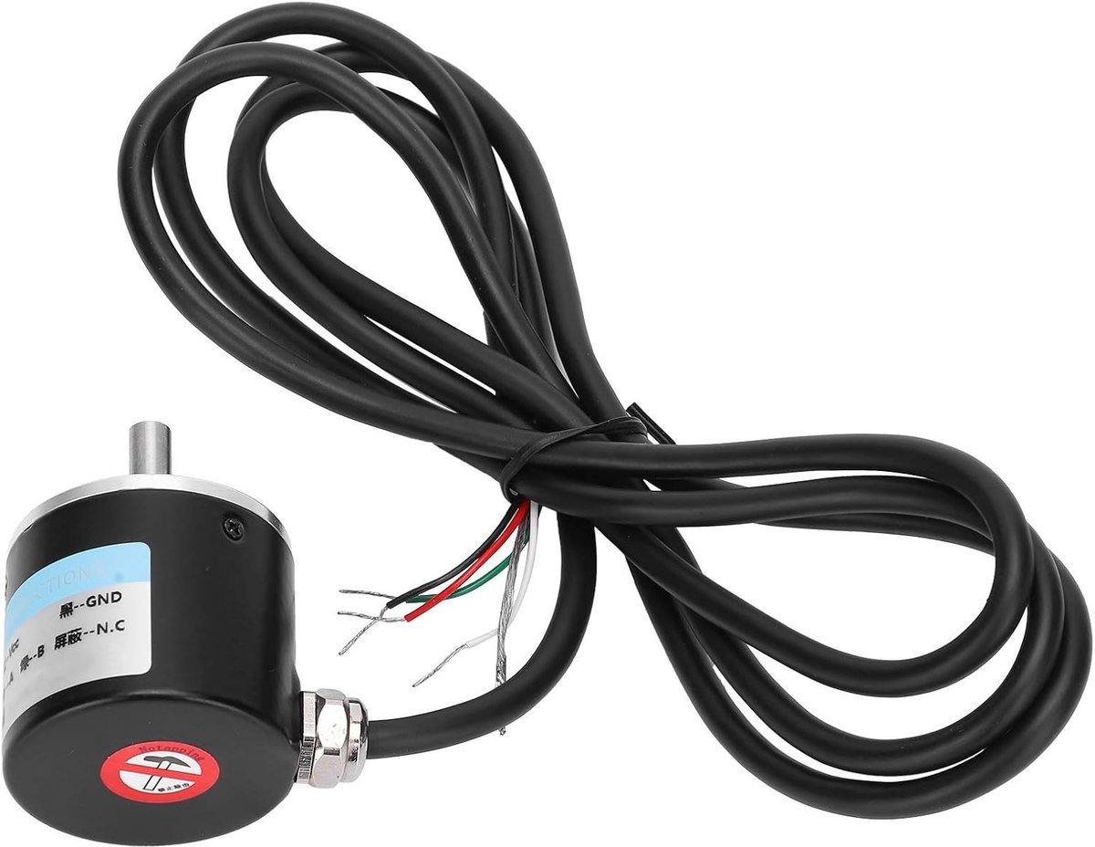 SnelShoppen - Encoder AB 2-Fase Incrementele Rotatie Encoder DC 5-24V 3000-6000rpm Stevige As Encoder Voor Autotechniek