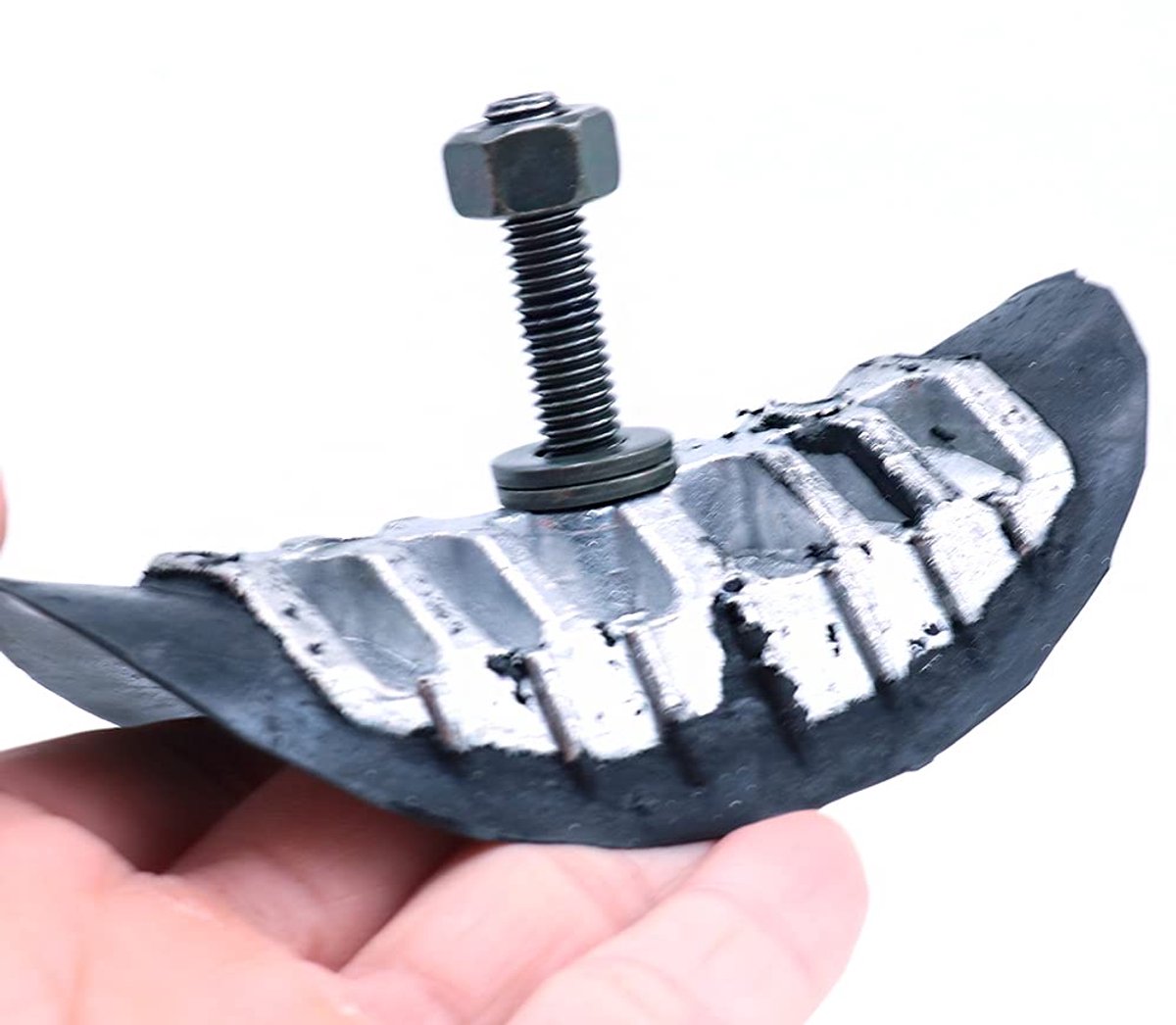 SnelShoppen - Wheel Lock 2.1" Voor Off-Road Machines - Zware Aluminium Behuizing - Rubber Flap - Ribbelachtige Contactoppervlak - Bescherming Binnenba