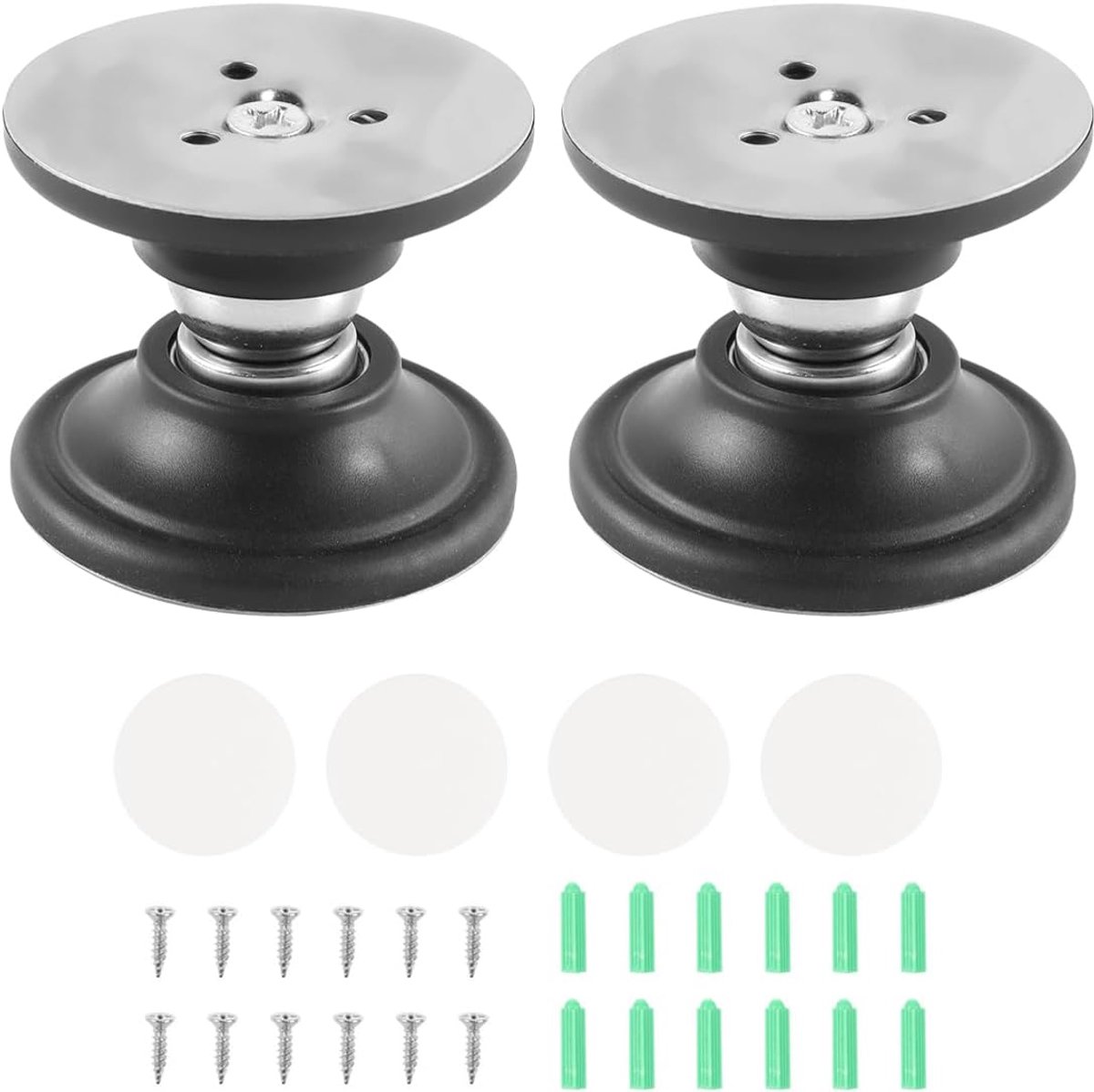 SnelShoppen - 2 Stuks Magnetische Deurslot voor Caravan, Sterke Magnetische Deurhouder met Lijm en Schroeven voor Caravan, Trailer, Boot, Camping