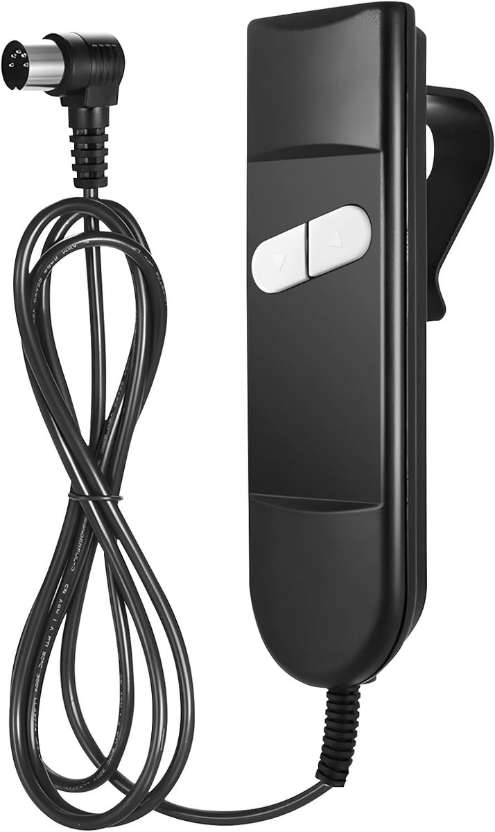 SnelShoppen - Handbediening met 2 Knoppen en 5 Pinnen Connector voor Elektrische Stoelen en Liftstoelen - Comfortabel en Draagbaar - Universeel Gebrui