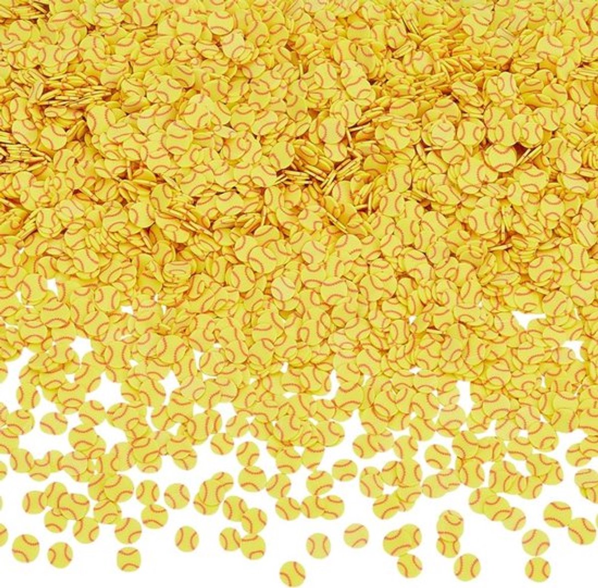 130g Mini Baseball Polymeer Klei Plakjes, 6 mm Kleine Klei Stukken voor Nail Art, DIY Craft en Sport Decoratie