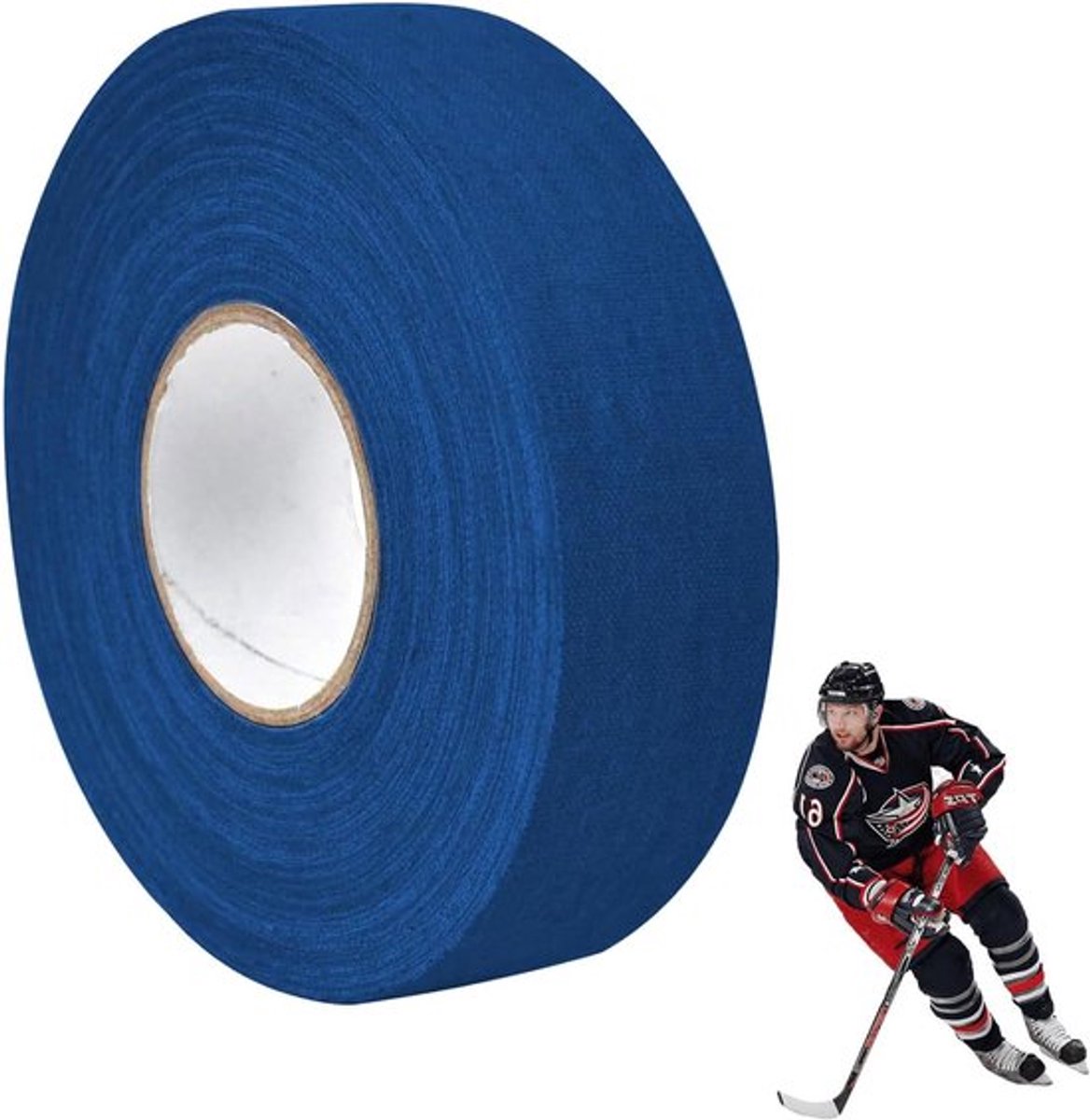 Hockey Tape voor IJs- en Veldhockey, Zelfklevende Gripband voor Sticks, 25 m × 25 mm, Wit, Ideaal voor Sporters en Verbeterde Grip