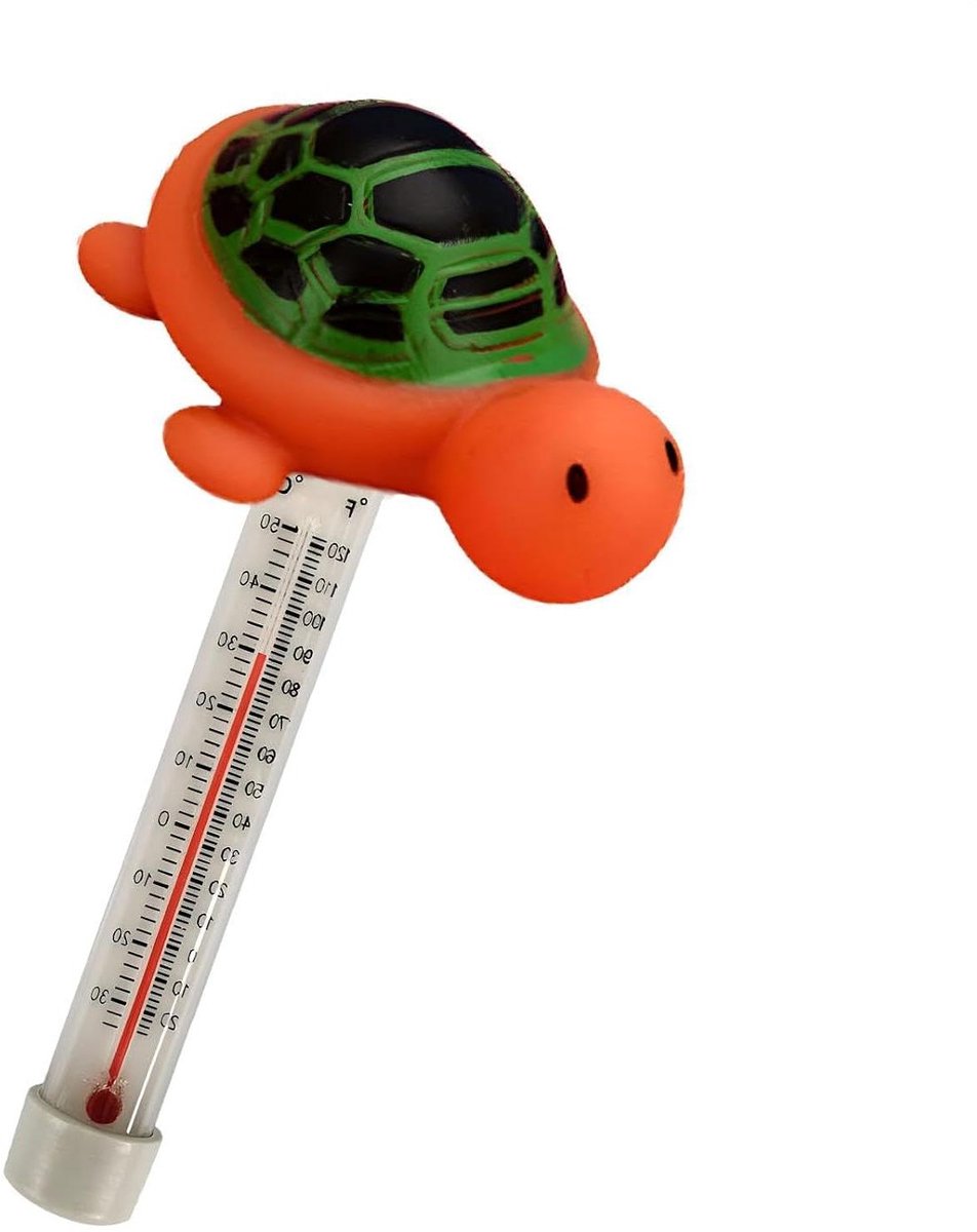 Drijvend Zwembad Thermometer - Watermeter Cartoon - Waterkwaliteit Monitoren - Eenvoudig Afleesbaar - 17.9 cm - A