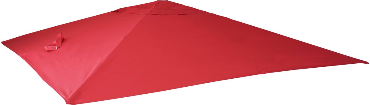 MCW Vervangende hoes voor luxe zweefparasol MCW-A96, parasolhoes, 3x4 m (Ø 5 m), polyester ~ rood
