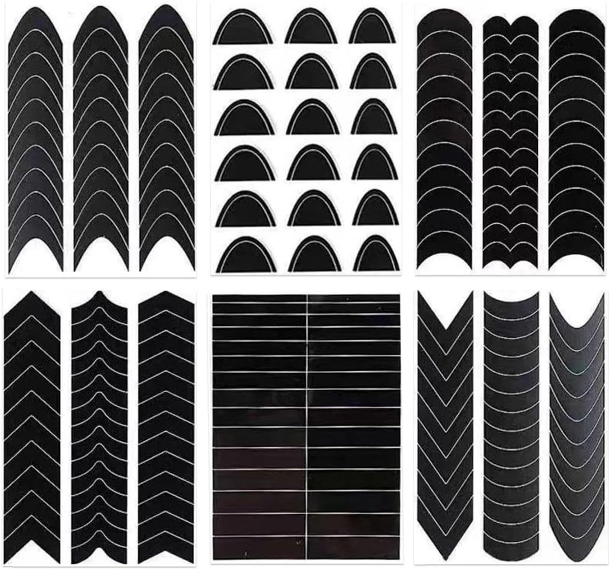 Nagelstickers 12-delig - Franse manicure - Zelfklevend - Ideaal voor perfecte nagels - ShopVlot