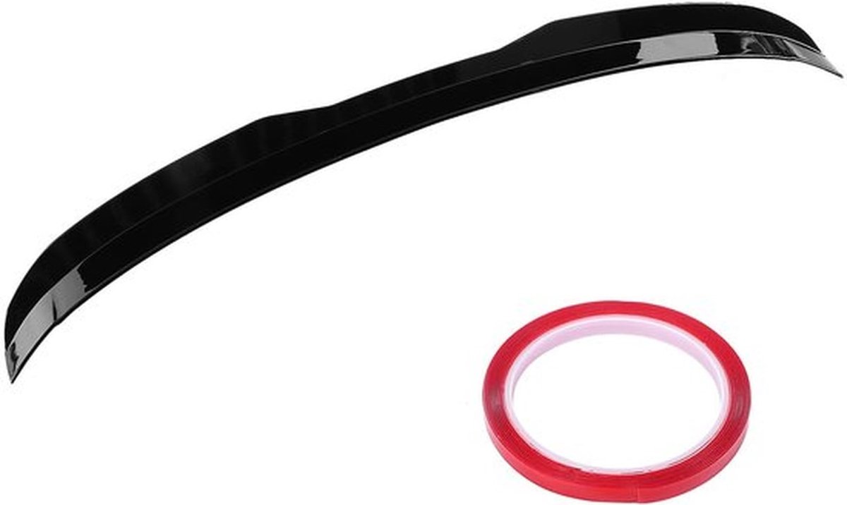 Achterspoiler UV-beschermd - Glanzend Zwart - ABS-kunststof - Voor 1-serie F20/F21 - M Sport - Inclusief dubbelzijdig plakband - Spoiler