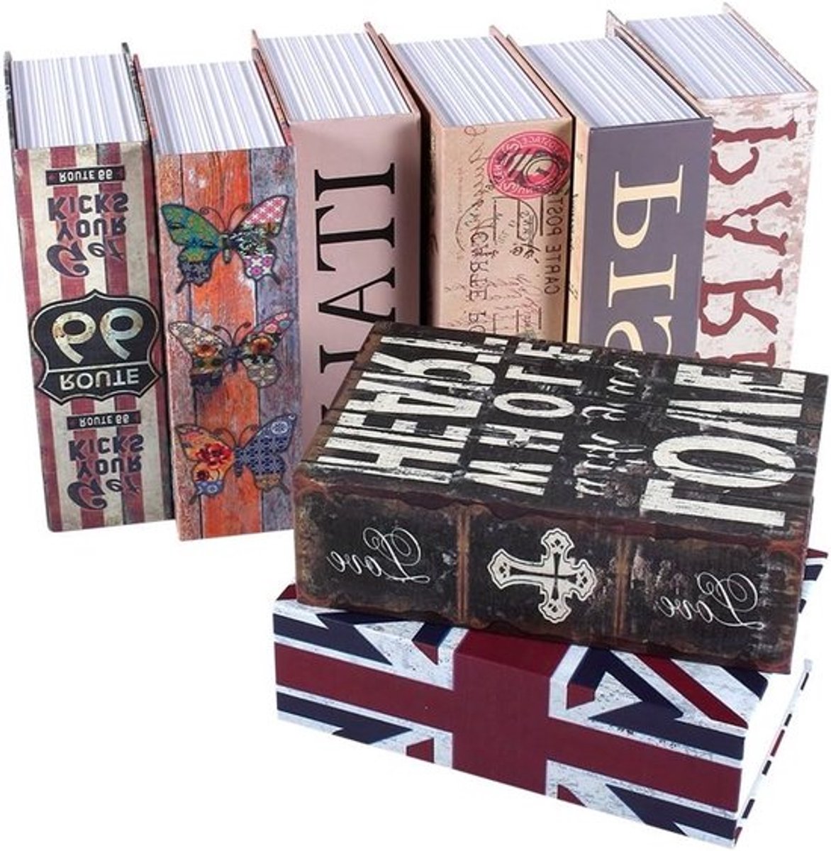 Verborgen Boek Veilige Opbergbox met Combinatieslot, Geldbox voor Waardevolle Spullen en Sleutels, Ideaal als Cadeau en Voor Thuisgebruik