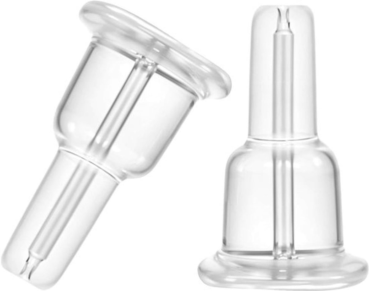 50 Stuks Oorbellen Sluitingen Silicone Oorbellen Stoppen Reserve Onderdelen Duidelijk Universeel 1×0.6×0.6cm voor Vrouwen en Meisjes