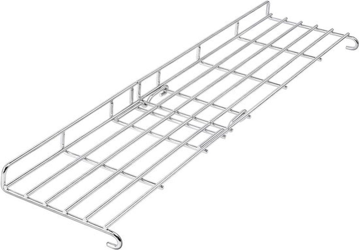 RVS Warmhoudrek voor Gasbarbecues - Geschikt voor Genesis II 400 Series, Ideaal voor Grillen, Koken en Barbecueën met Ruime Kookoppervlakte