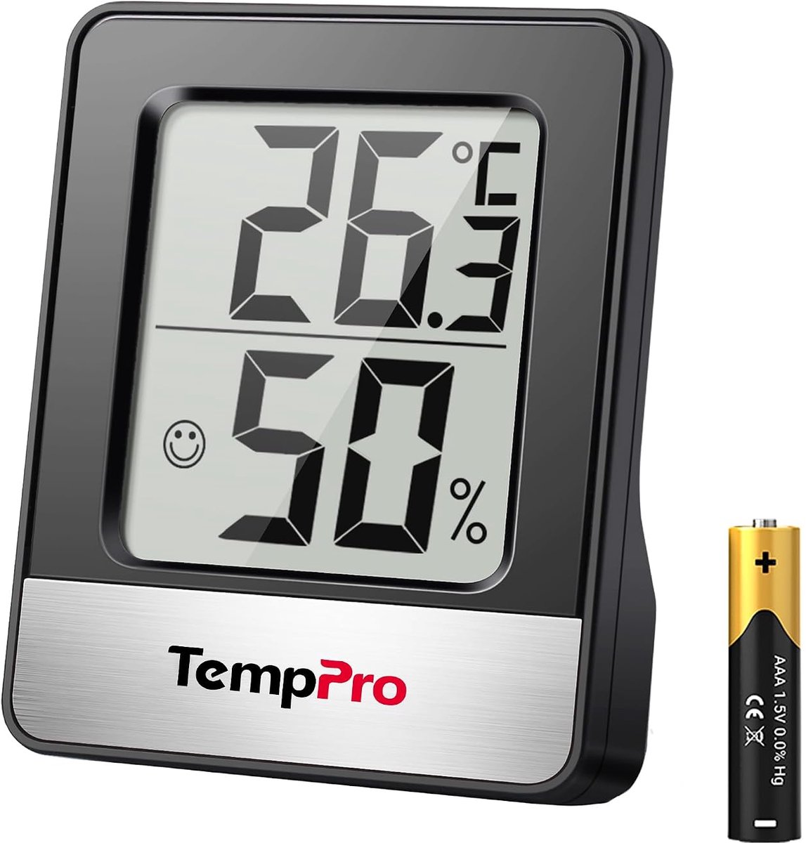 Digitale kamerthermometer hygrometer - vochtigheidsmeter voor binnenshuis - minitemperatuurmonitor - SnelShoppen