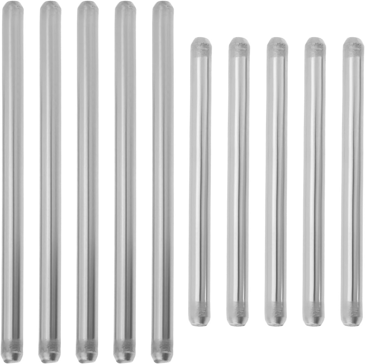 SnelShoppen - 10-delige plastic horlogebandjes set voor pin-bouten 17mm/20mm, roestvrij staal, geschikt voor heren horloges, reparatie en vervanging