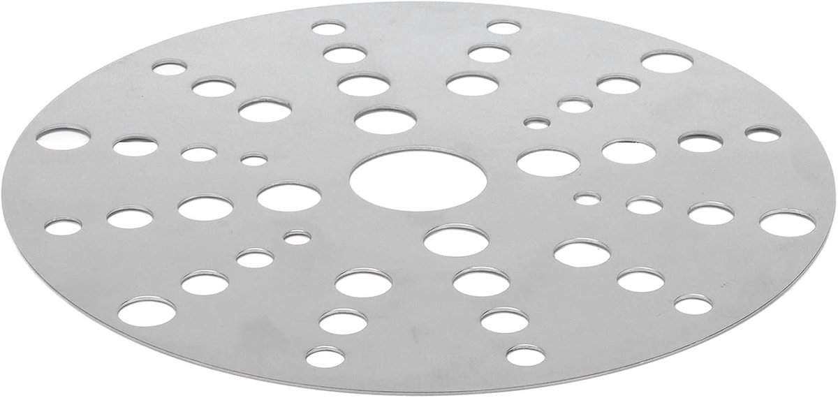 SnelShoppen - Inductiekookplaat Adapter Schijf - Roestvrijstalen Verhitterschijf - Warmteverspreider voor Glazen Kookplaat - Diameter 18 cm - Perfect