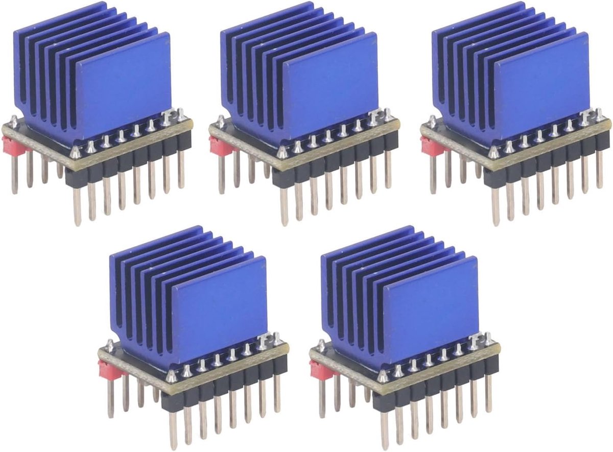 SnelShoppen - 5 Sets Stepper Motor Driver Ultra Silent Stepstick 2.5A Uart Nema17 Stepper Motor Drive Module voor TMC2208 met Hoge Precisie