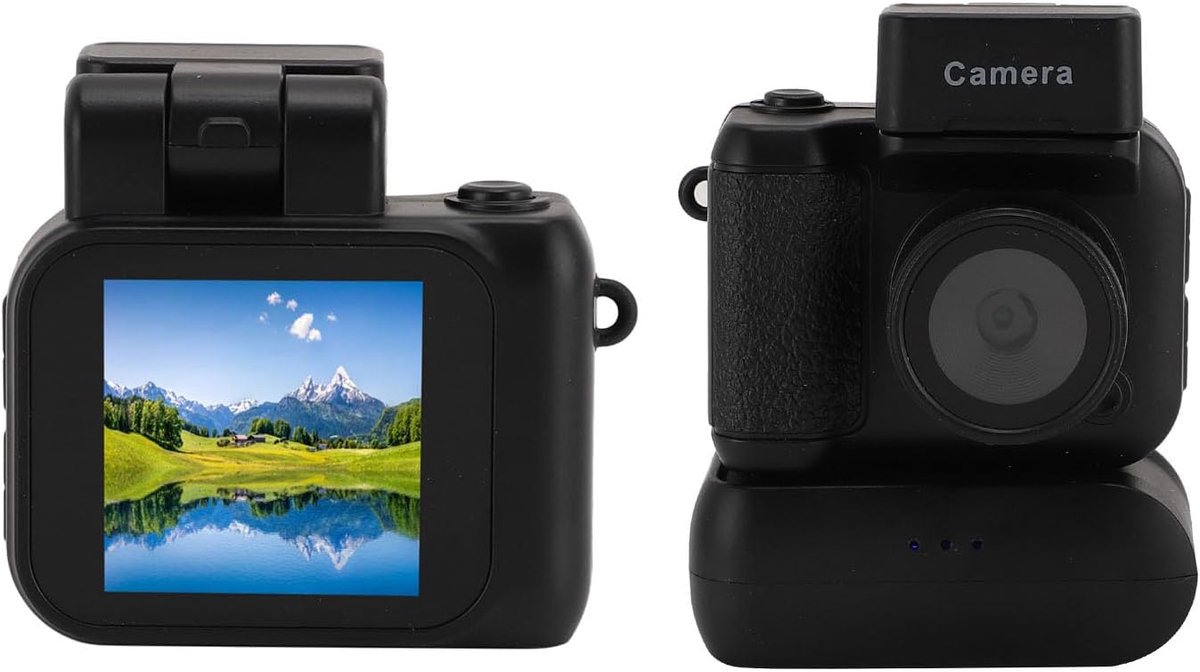 SnelShoppen - Mini Actiecamera 2MP 1080P Vintage Camera voor Afstuderen, Draagbare Bodycamera, Compacte Vlog Reis Camcorder, Digitale Camera Geschenke