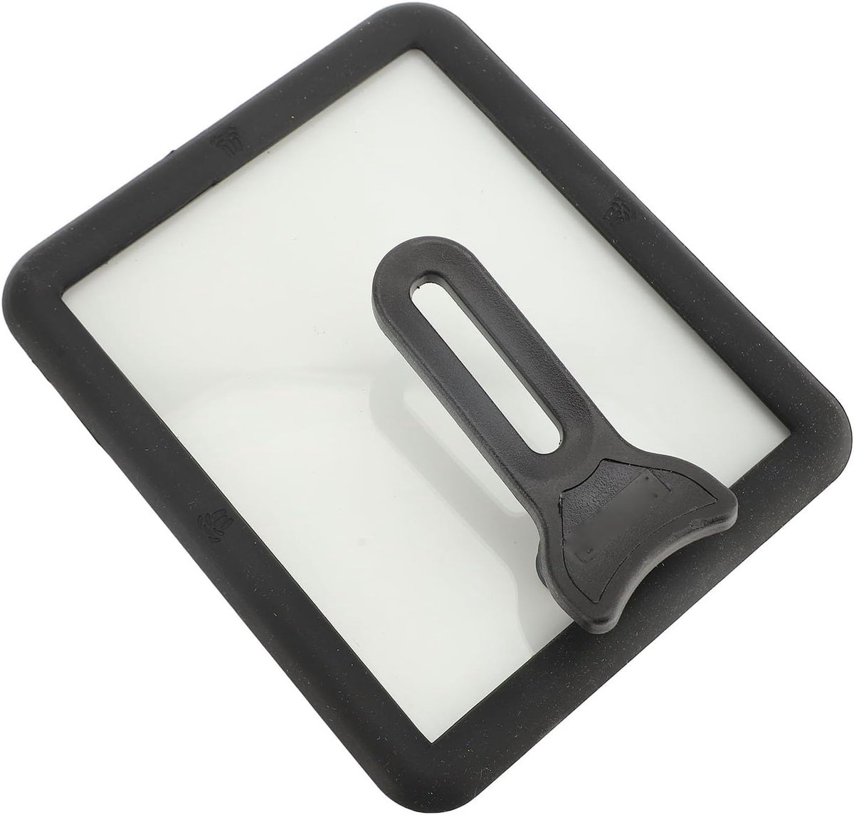 SnelShoppen - Dikke Tempered Glas Omelette Pan Deksel, Transparante Rechthoekige Pan Lid met Siliconen Rand, Vervangende Deksel voor Omelette Pan, Uni
