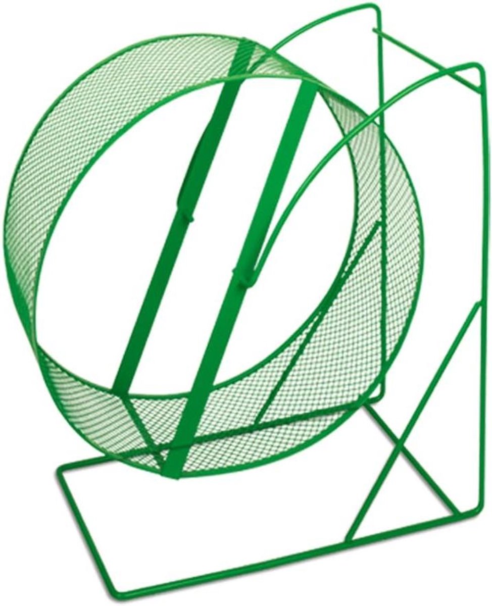 Loopwiel voor dieren - Hamster wiel - Bewegen en spelen - Gepoedercoat metaal - 28 cm diameter - Gesorteerd