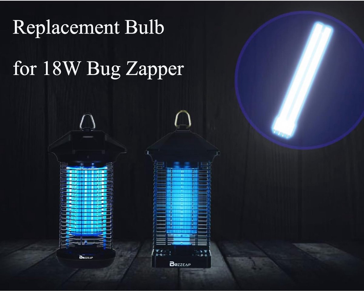 SnelShoppen - Vervanglamp voor Muggenlamp, Dubbele Buizenlamp in H-vorm, 18W Hoge Intensiteit, Geschikt voor Binnen en Buiten, Ideaal voor Tuin, Campi