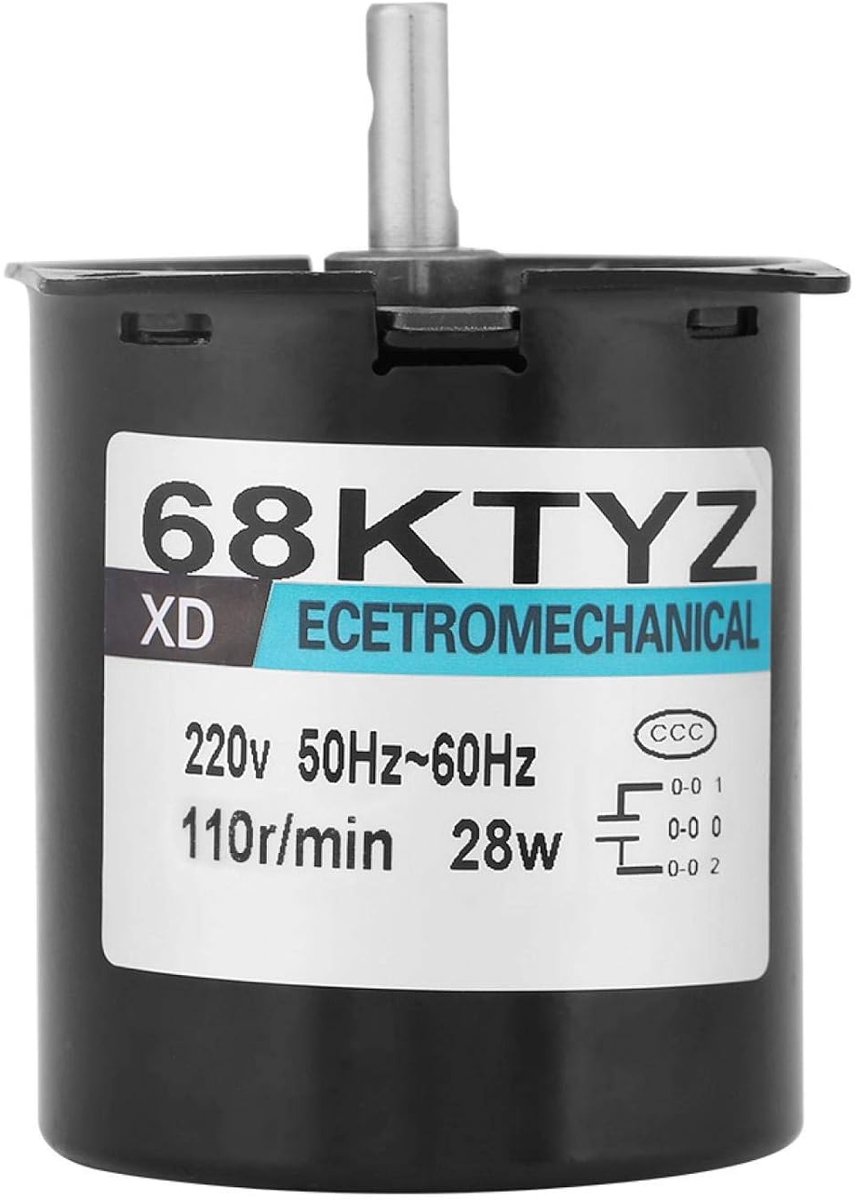 SnelShoppen - 68KTYZ 110rpm 220V AC motor, synchrone hoog koppel aandrijfmotor, permanente magneet, ideaal voor automatisering, instrumenten, reclame