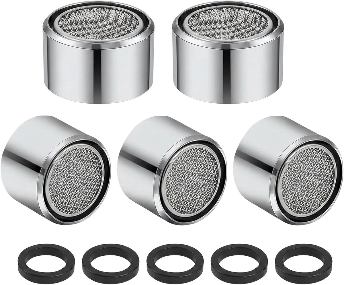 5pcs M22 Female Thread for Taps, Water Saving Jet Regulator and Filter for Splash Guard, Even Jet in Kitchen and - ShopVlot