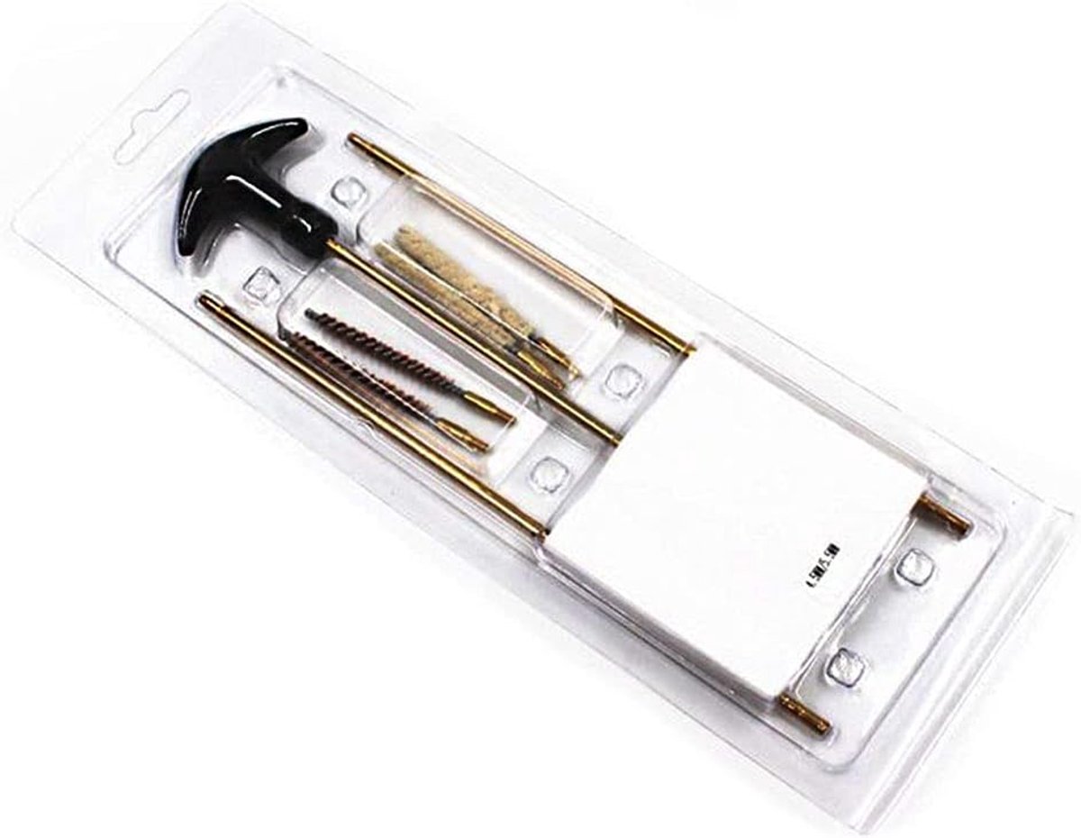 SnelShoppen - Airbrush Reinigingsset .22 Cal .177 Cal - Professionele Schoonmaakset voor Airbrush - Inclusief Opbergdoos - Duurzaam en Lichtgewicht