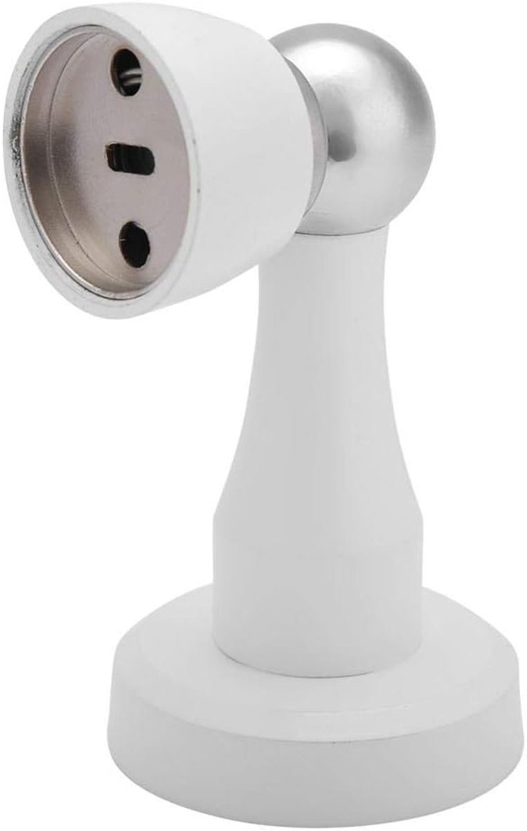 SnelShoppen - Magnetische Deurstopper, Sterke Magneet Deurstopper Houder, Vloer- en Wandmontage, Voor Geen Klemmen of Slamming Deuren, Wit