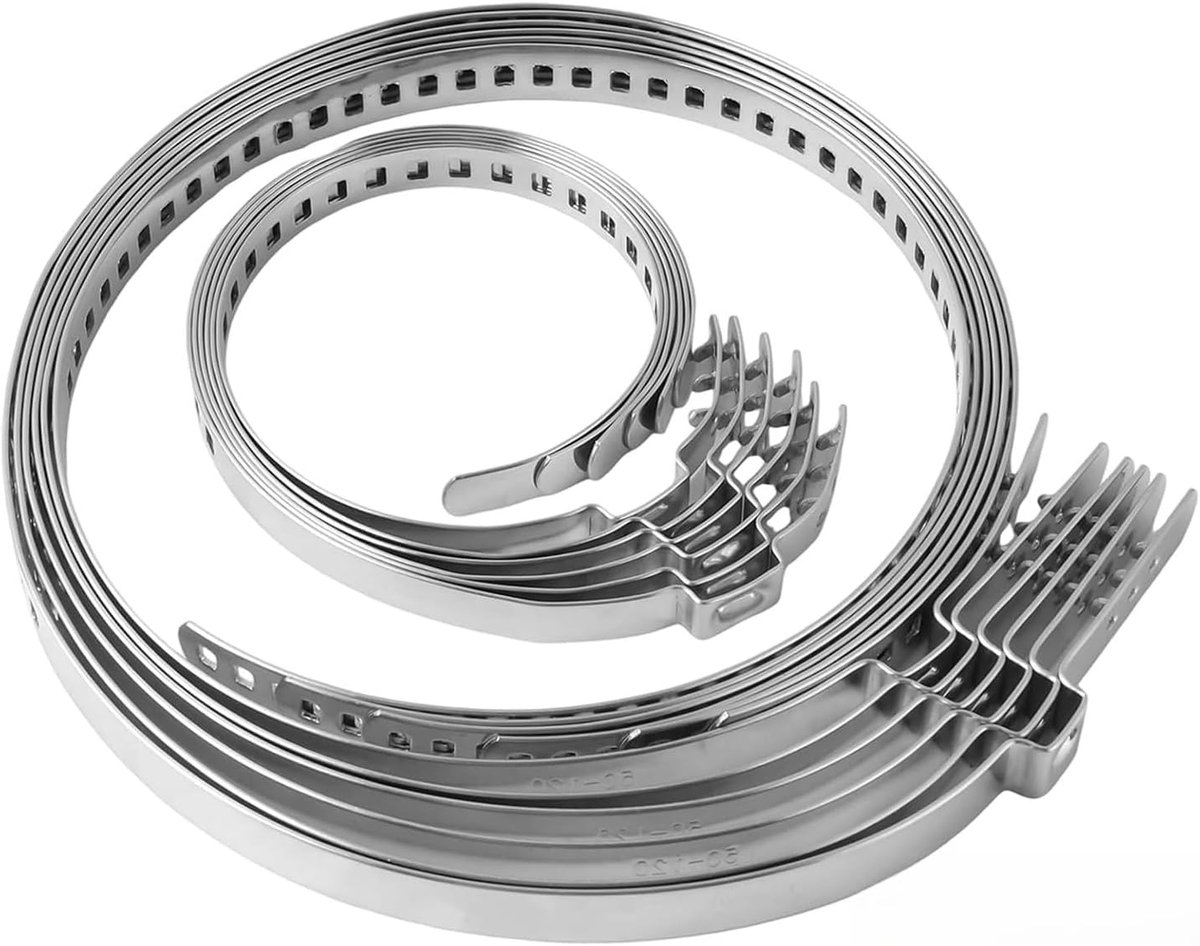 CV Axle Clamps 25-50mm 50-120mm Drive Shaft Cuff Stainless Steel Clamps Waterproof Rustproof for Car Mechanics DIY - ShopVlot