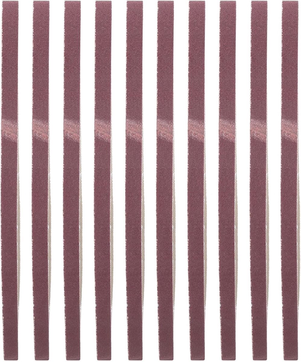 SnelShoppen - 10 Stuks Schuurbanden 533x9mm Aluminiumoxide, 180 Grit Fijn, Voor Bandschuurmachine, Geschikt Voor Houtbewerking, Metaal Ontroesten En M