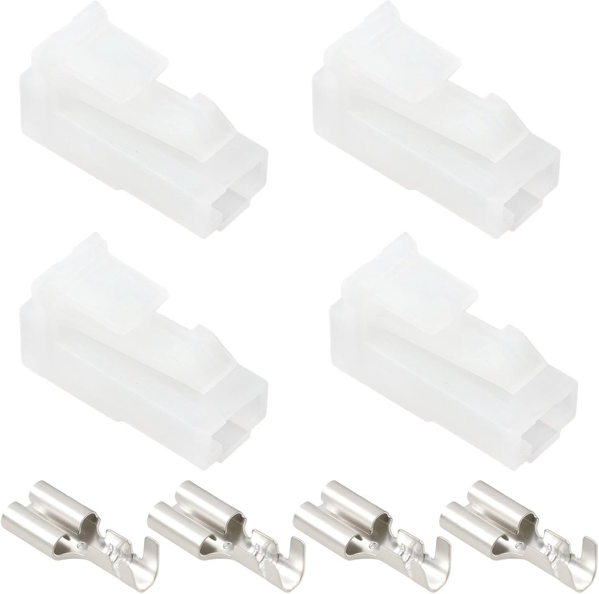 SnelShoppen - 4 Stuks 1/4 Inch Starter Solenoïde Draad Harnas Connector HD011A-6.3-21 Voor Toyota Paseo 1994, 4Runner 1993, Hoogwaardige Connectors me