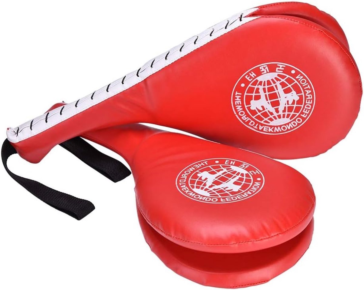 SnelShoppen - Kickbokspad - Duurzaam Dubbel Doel Pad voor Karate, Taekwondo, Bokstraining, Schoppen, Ergonomisch, Met Polsband, 1 Paar