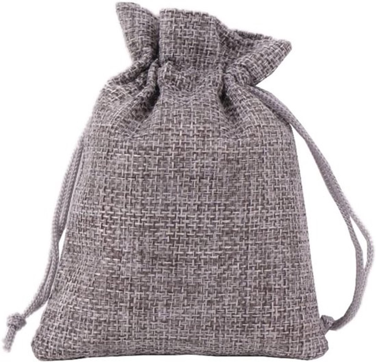 Jute cadeautassen set van 30 stuks, 15 x 20 cm, voor sieraden, bruiloften, feesten en geschenken in grijs