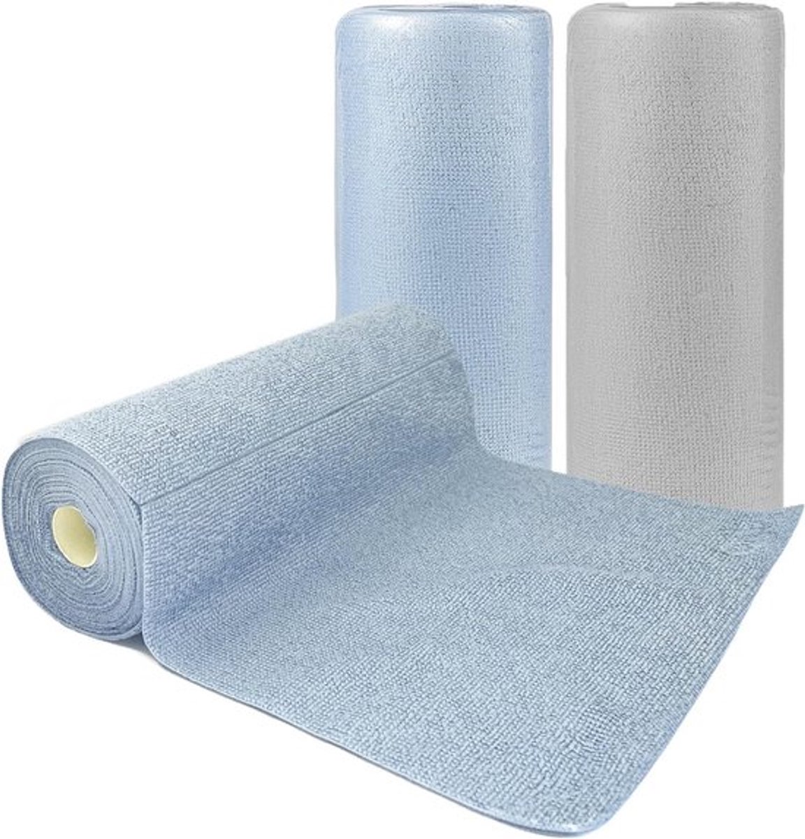 Set van 60 Microvezeldoeken - Scheurvast, Herbruikbaar en Wasbaar - Hoog Absorberend voor Keuken, Badkamer en Auto (24,5 x 24,5 cm)