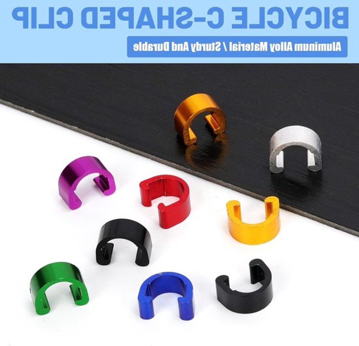 25 Stuks Rotatable S-Haak Clips Set voor Fietskabels, 5 Kleuren, Geschikt voor MTB en Wegfietsen, Duurzame Bevestigingsoplossingen voor Remkabels