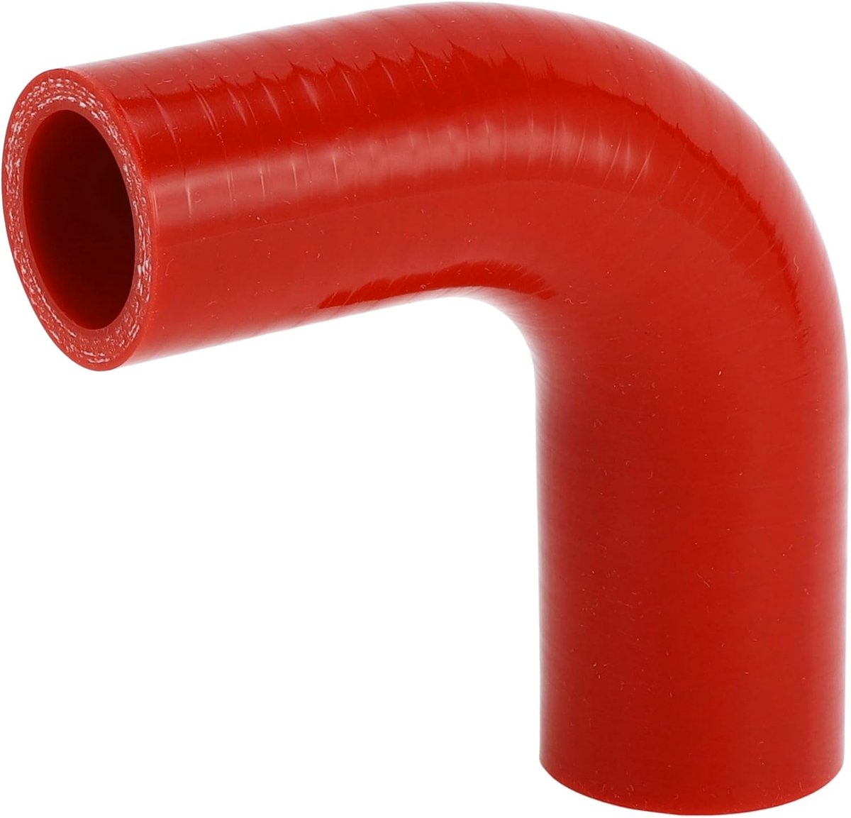 SnelShoppen - 90° Rode Siliconen Slang 28mm ID voor Auto Koeling - Universele Koelslang - Duurzaam en Temperatuurbestendig - 90mm Lengte