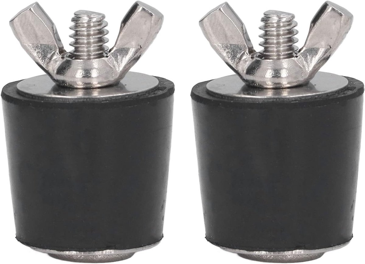 SnelShoppen - 2 Stuks Zwembad Winterpluggen, 25mm Rubberen Stoppen voor Zwembad en Spa, Waterdichte Sluitplugs voor Onderhoud en Winterbescherming