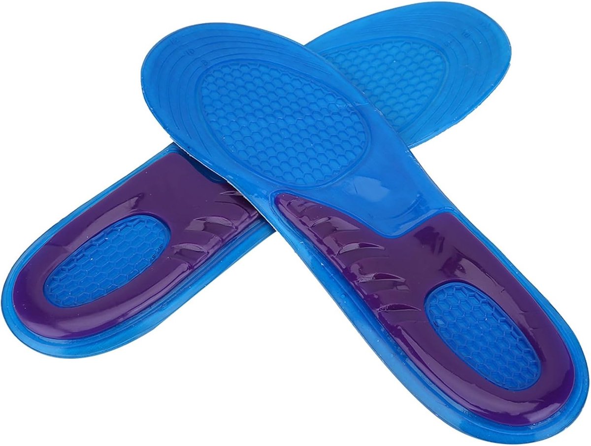 SnelShoppen - 1 Paar Gel Sports Innlegzolen, Unisex Zachte Siliconen Anti-Schok Sloffen, Comfortabele Schokbestendige Innlegzolen voor Mannen en Vrouw