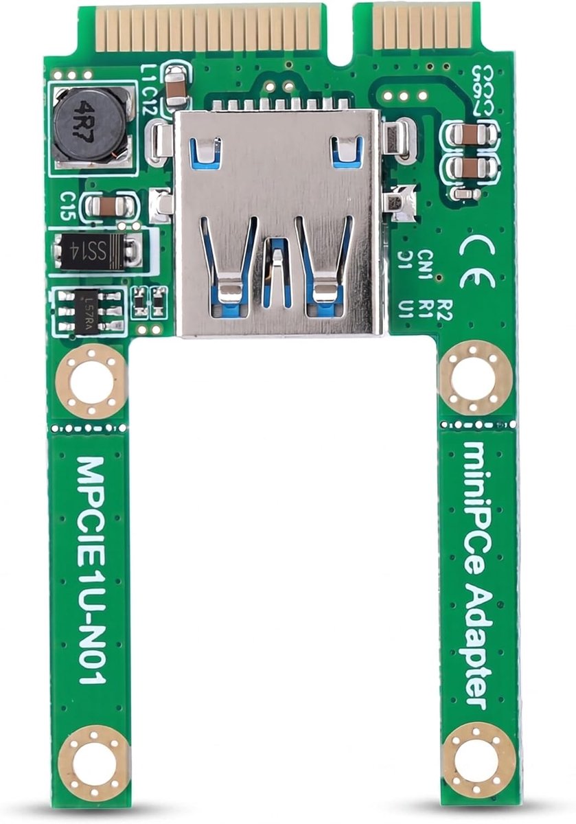 SnelShoppen - Mini PCI-E Uitbreidingskaart, MSATA naar USB Converter Kaart voor USB2.0 Interface, Ideaal voor Laptop Verbindingen, Compact en Handig