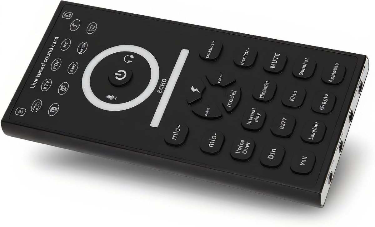 SnelShoppen - Voice Chorder Volwassen Stemvervormer, Draagbare Mini Stemdistorter, Handheld Microfoon Stemvervormer voor TikTok YouTube Karaoke Stream